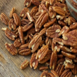 A bag of fresh pecan nuts.