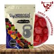 A bag of dried strawberries.