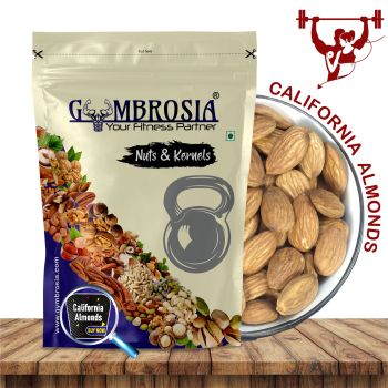 A bag of California Almonds.
