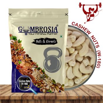 A container of W180 grade Cashew Nuts.