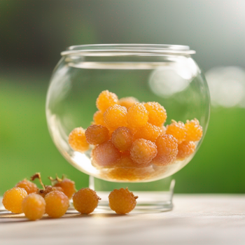 A vibrant image of a Golden Berry, showcasing its bright yellow color and distinctive, papery husk.